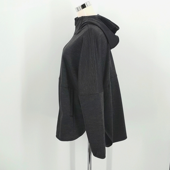 The North Face Hooded Sweatshirt Slacker Full Zip Size Large Gray Fleece Lined - Picture 5 of 14